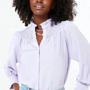 NWT Pomander Place / Tuckernuck Blouse *Lavender* XL
